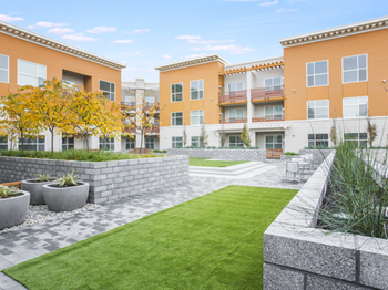 Courtyard and apt view